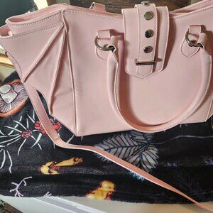 Unique Vintage pink batwing purse